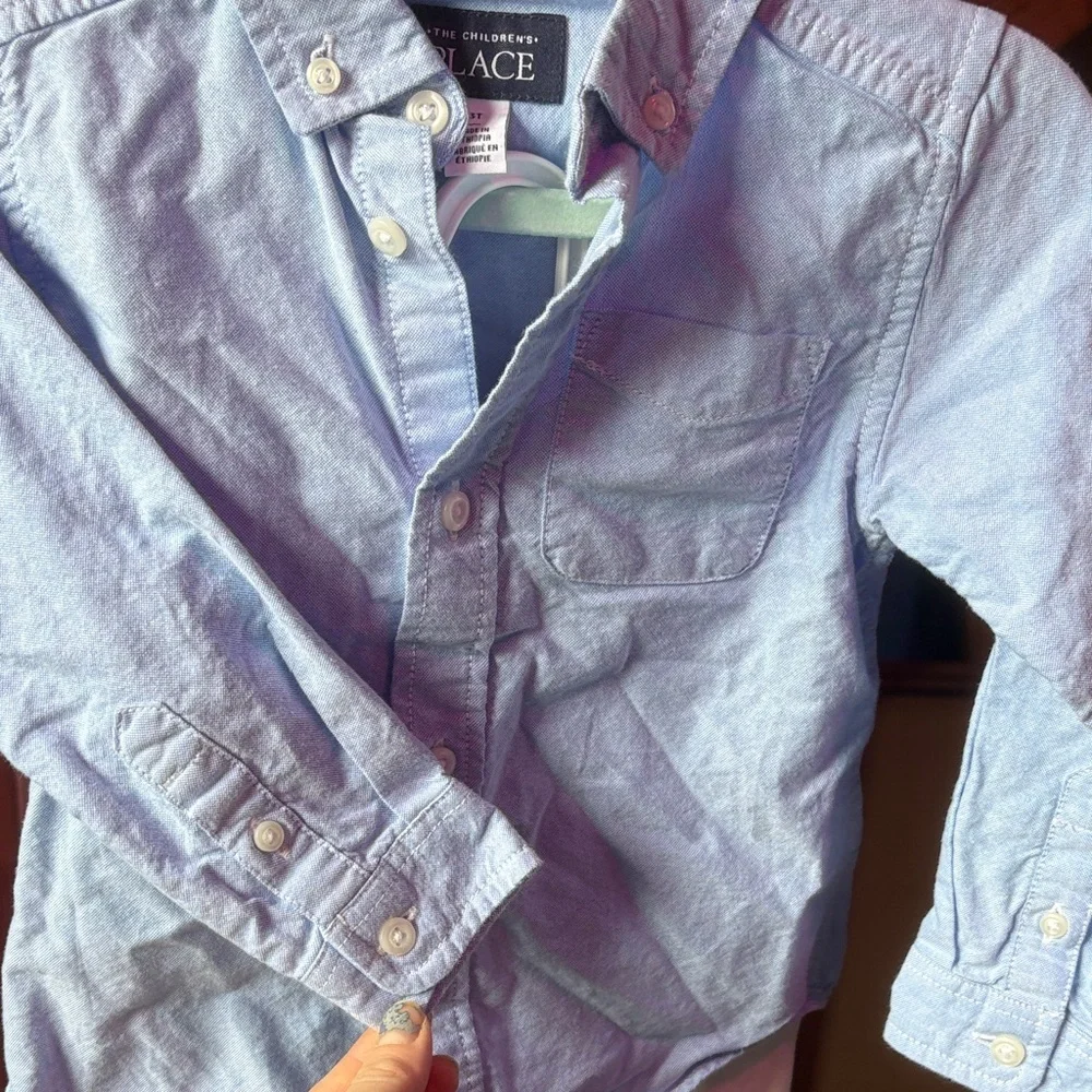 The Children’s Place Light Blue Button Down Shirt and The Children’s Place slack